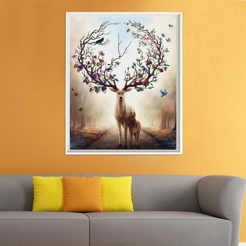 Diamond Painting - Partial Round - Deer