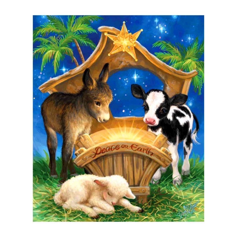 5D Diy Diamond Painting Kit Full Round Beads Cow