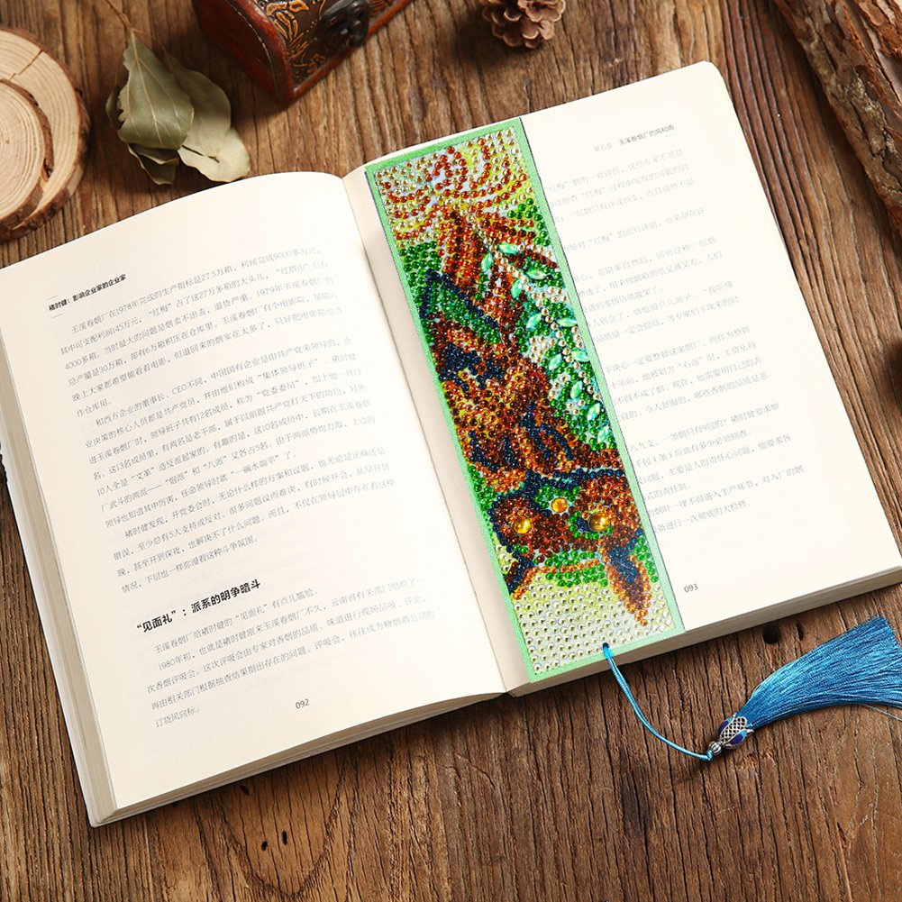 DIY Diamond Painting Bookmark with Tassel Owl
