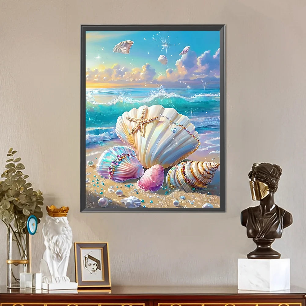Diamond Painting - Full Round / Square - Beach Shells