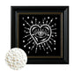 DIY Pearl Painting With Frame - Handmade Self-Adhesive Pearls - Heart (27*27cm) A
