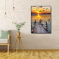 Seagull Bridge digital oil painting