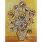 DIY Pearl Painting With Frame - Handmade Self-Adhesive Pearls - Sunflower Vase (30*40cm)