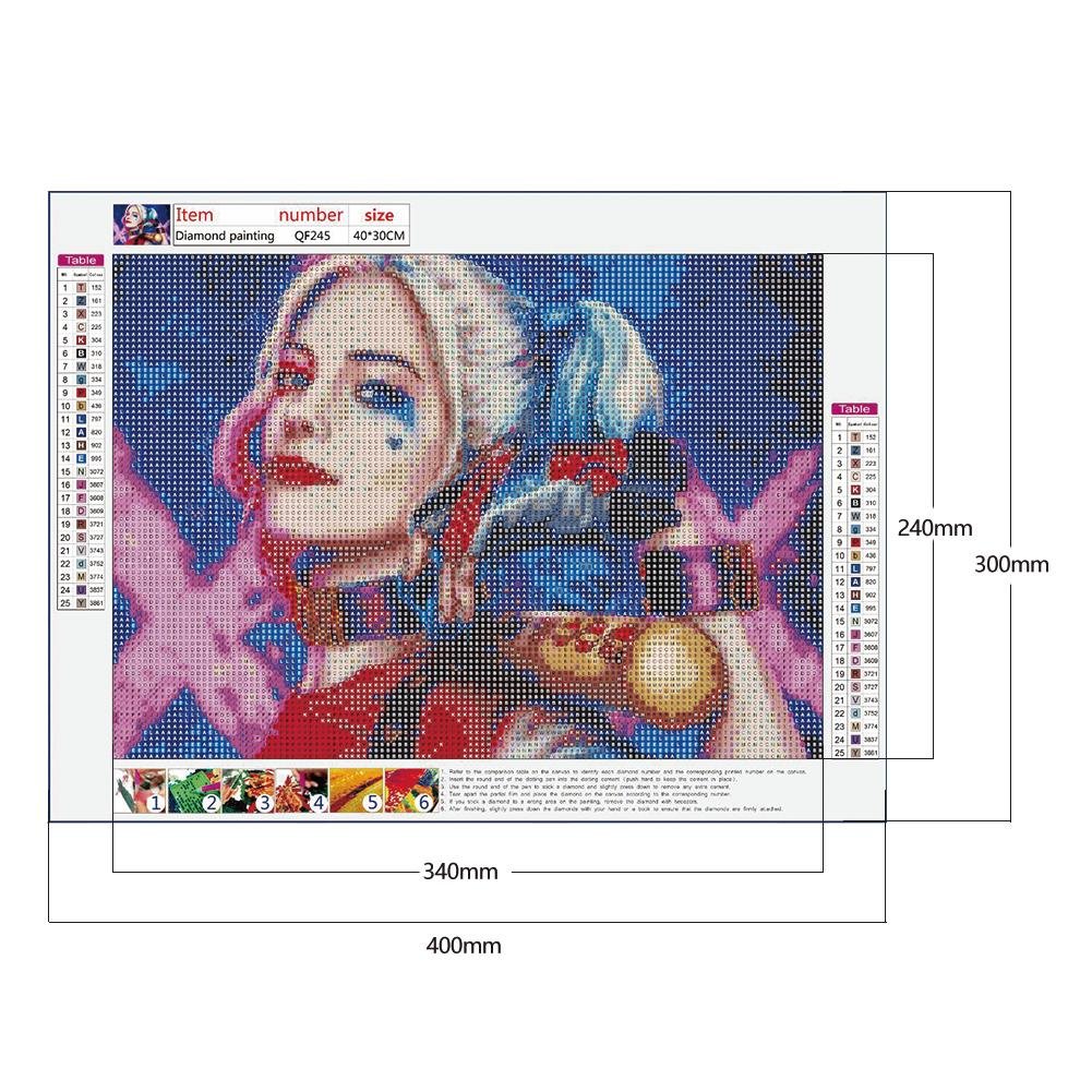 Diamond Painting - Full Round - Harley Quinn A