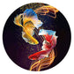 11ct Stamped Cross Stitch Gold Fishes Quilting Fabric (50*50cm)