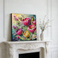 DIY Pearl Painting With Frame - Handmade Self-Adhesive Pearls - Tulip (30*30cm)
