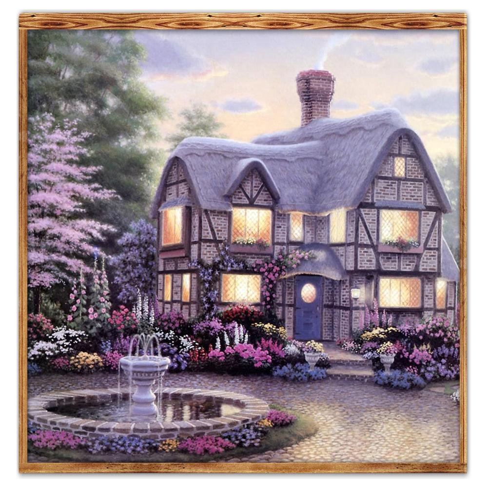 5D DIY Diamond Painting Kit - Partial Round - Lighting Warm House