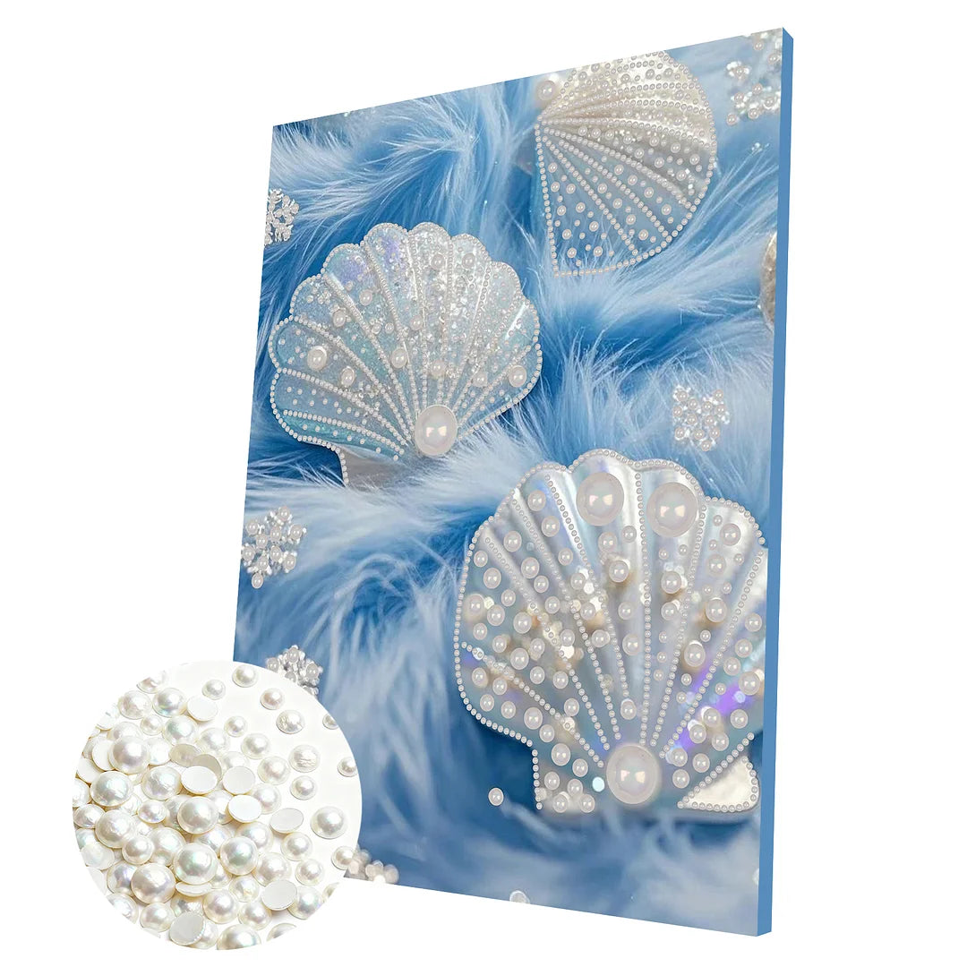 DIY Pearl Painting With Frame - Handmade Self-Adhesive Pearls - Pearl Shells (30*40cm)