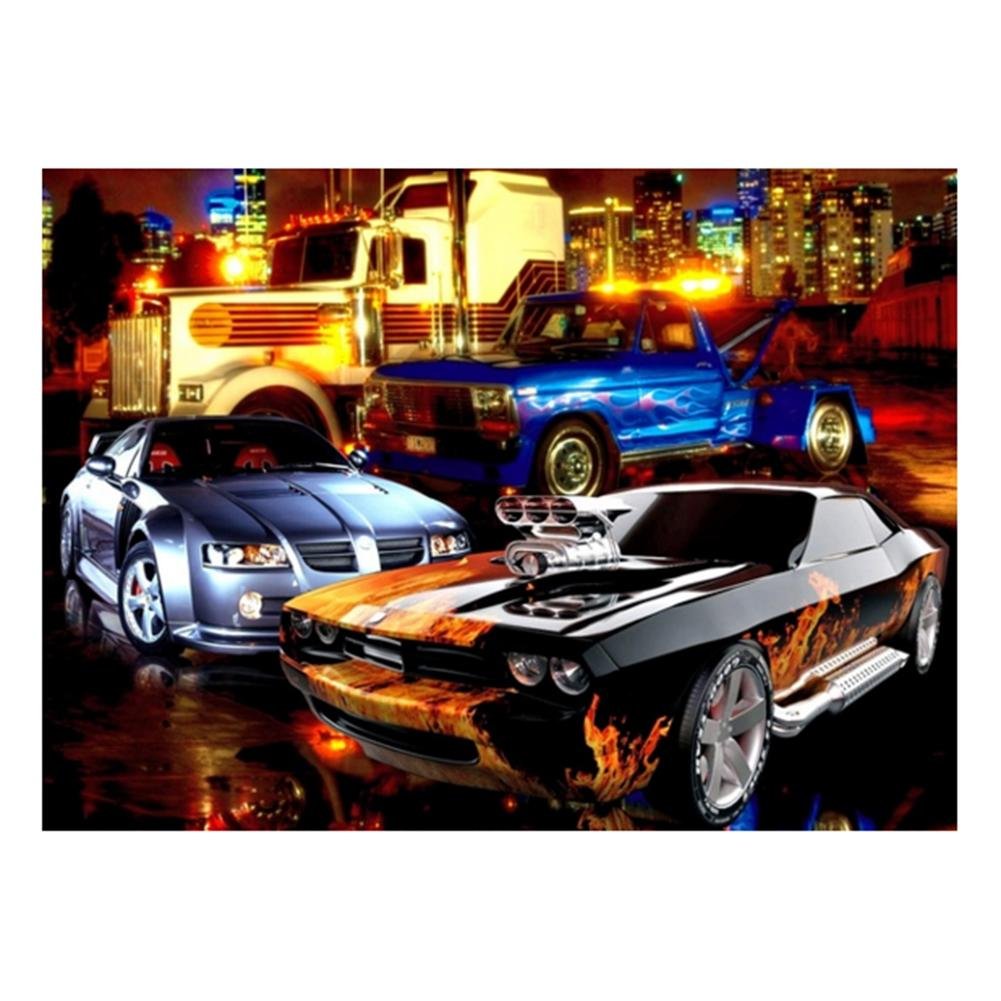 5D Diy Diamond Painting Kit Full Round Beads Cars