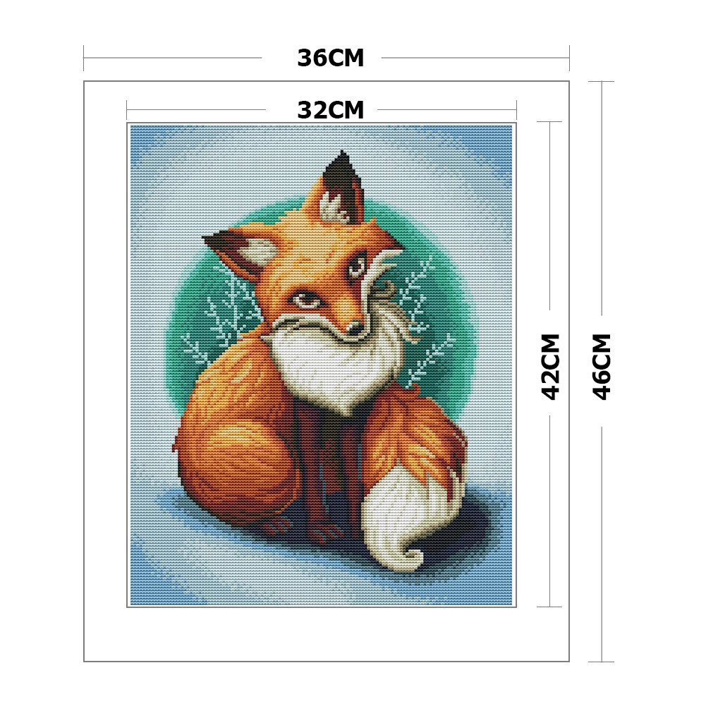 11ct Stamped Cross Stitch - Fox(36*46cm)