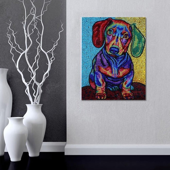 Full Drill Special Shaped Rhinestones Diamond Painting - Dog¡¾diamondpaintingsart¡¿