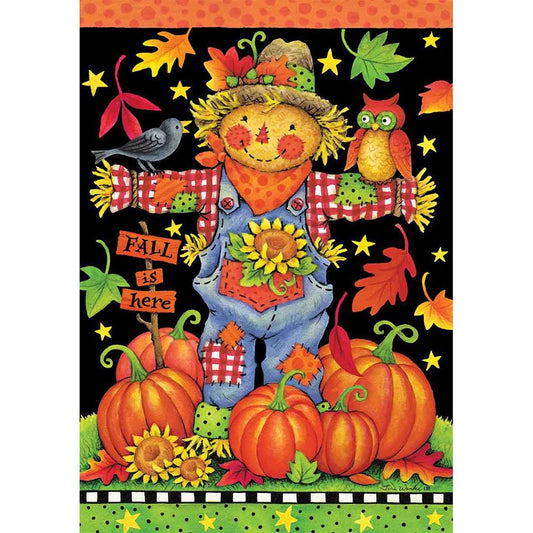 5D Diy Diamond Painting Kit Full Round Beads Scarecrow