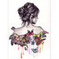 Diamond Painting - Partial Round - Butterfly Beauty Girl