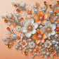 DIY Pearl Painting With Frame - Handmade Self-Adhesive Pearls - Flowers (25*25cm)