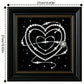 DIY Pearl Painting With Frame - Handmade Self-Adhesive Pearls - Love (27*27cm)