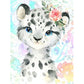 5D Diy Diamond Painting Kit Full Round Beads Leopard