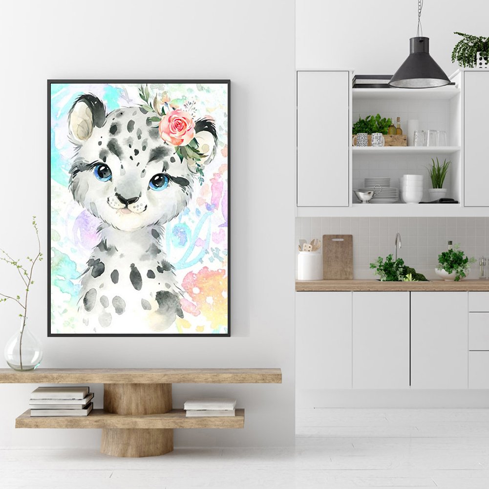 Diamond Painting - Full Round - Leopard B