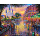 Urban Life Paint By Number Oil Painting  (40*30cm)