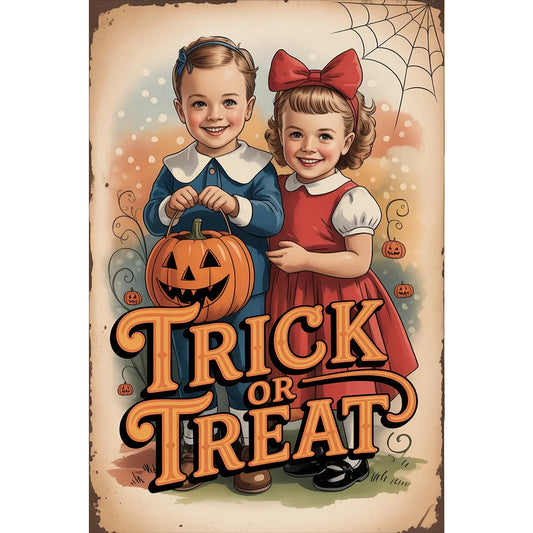 Diamond Painting - Full Round / Square - Trick Or Treat (30*45cm)