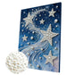 DIY Pearl Painting With Frame - Handmade Self-Adhesive Pearls - Star (30*40cm)
