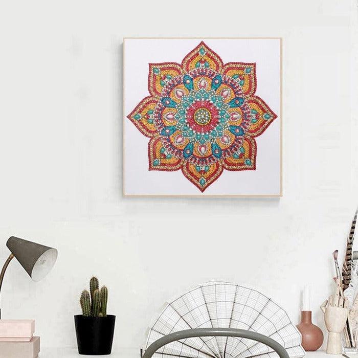 colorful patterned canvas, more than 30% extra diamonds