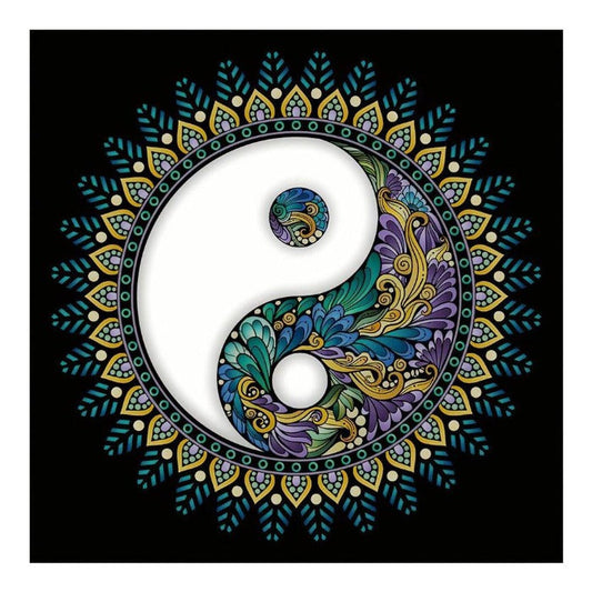  DIY 5D Crystal Rhinestone Diamond Painting Kit Tai Chi Mandala (40*40cm)