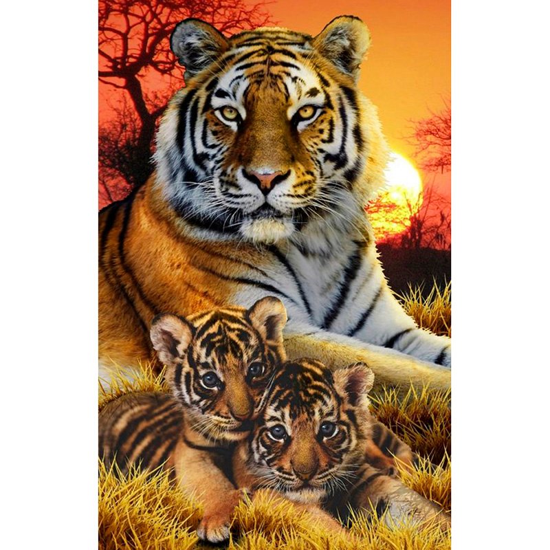 Tiger Diamond Mosaic Embroidery Kit 