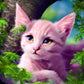 Cat | Full Round/Square Diamond Painting Kits 40x40cm 50x50cm A