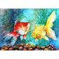 5D Diy Diamond Painting Kit Full Round Beads Fish