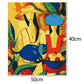 Oil Painting By Number Picture Acrylic Canvas Colorful Woman Wall Decor