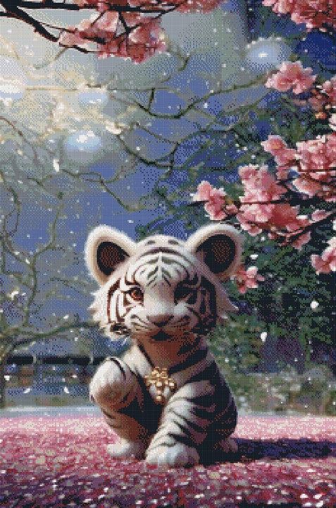 Full Round/Square Diamond Painting Kits | Tiger 40x70cm 50x80cm