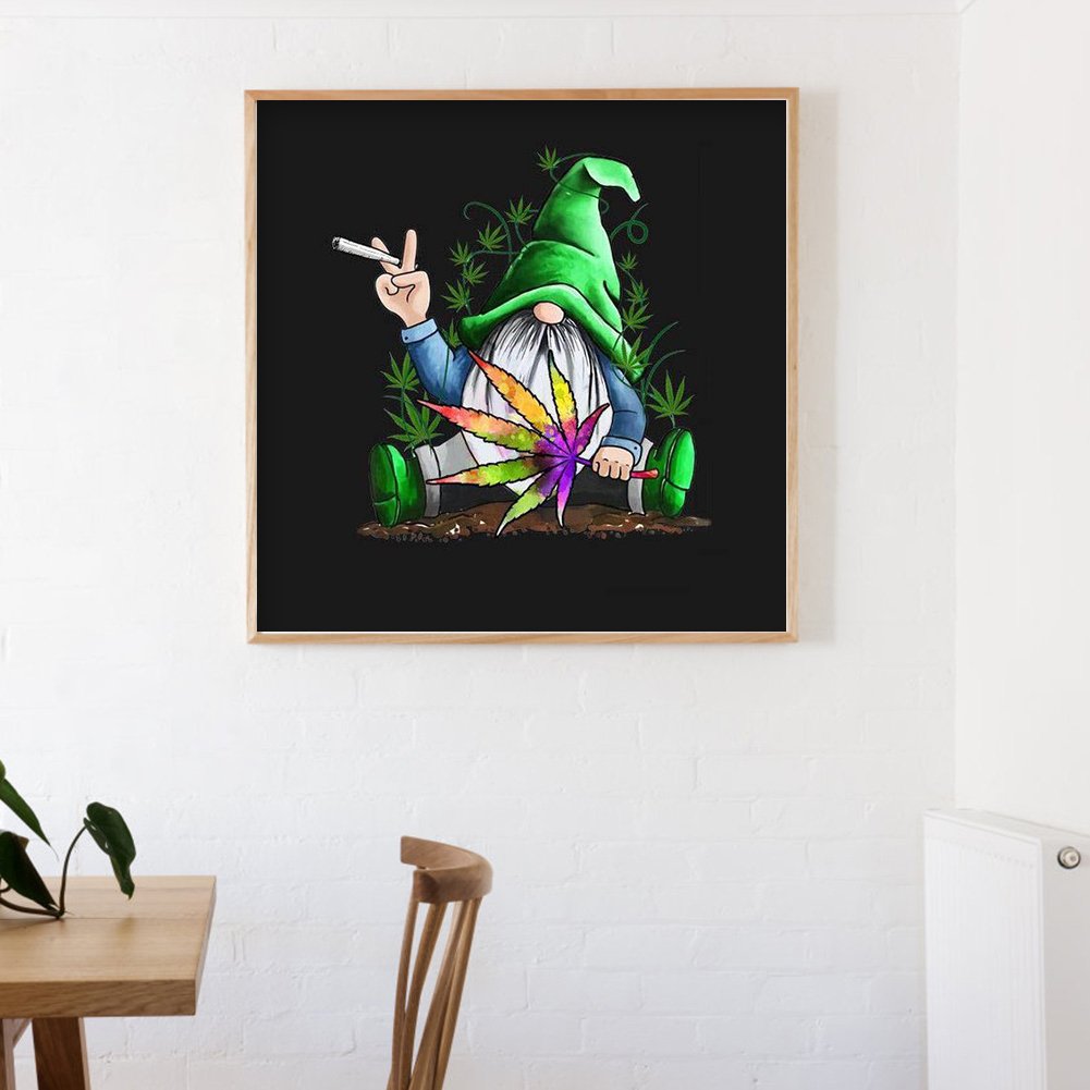 5D DIY Diamond Painting Kit - Full Round - Cartoon Gnome