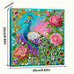 DIY Pearl Painting With Frame - Handmade Self-Adhesive Pearls - Peacock (25*25cm) C