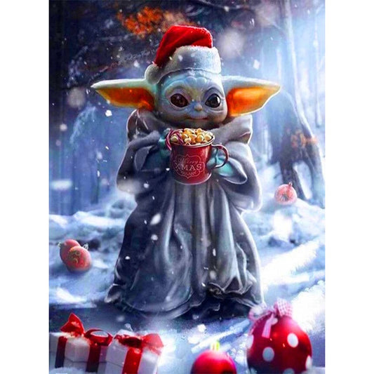 5D Diy Diamond Painting Kit Full Round Beads Cute Yoda