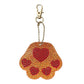 4pcs DIY Full Diamond Painting Cartoon Cat Bear Paw Keychains