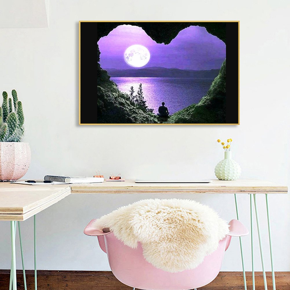 Diamond Painting - Full Round - Purple Night