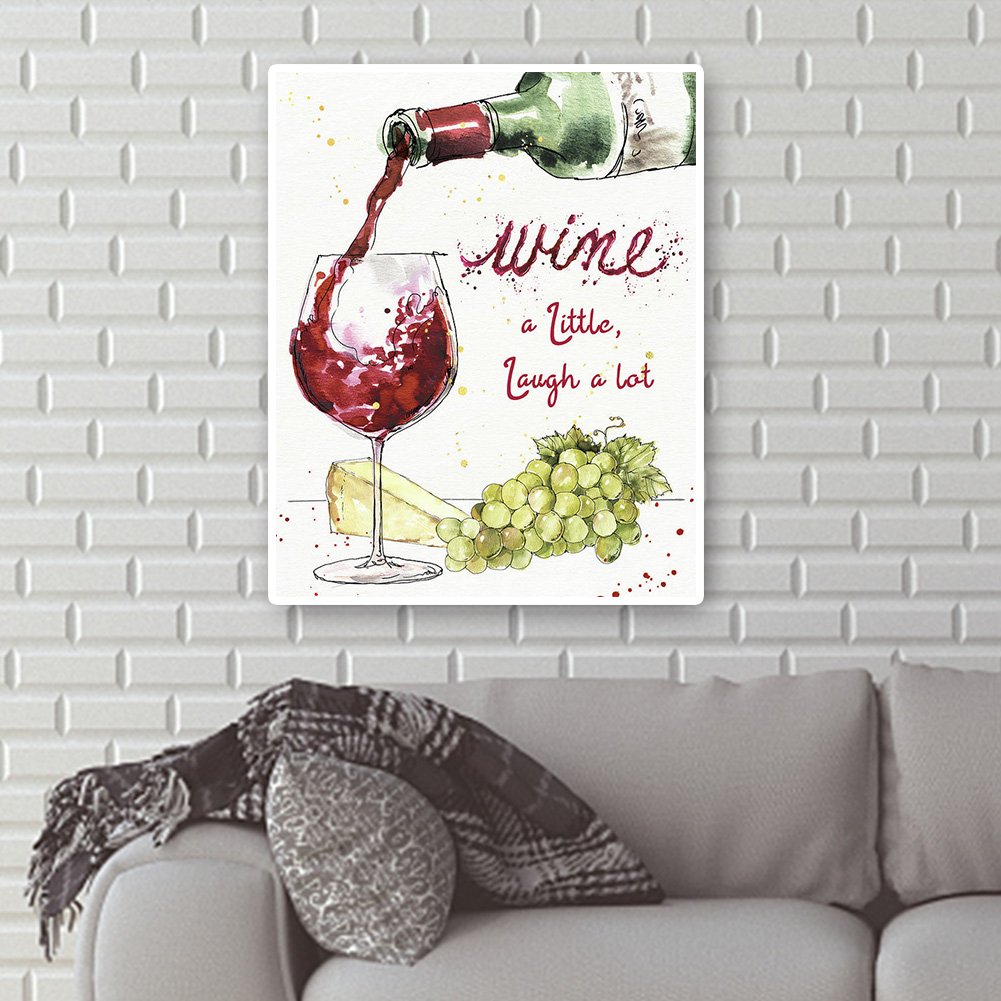 Diamond Painting - Full Round - Wine Glass C