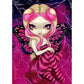 5D Diy Diamond Painting Kit Full Round Beads Big Eyes Girl
