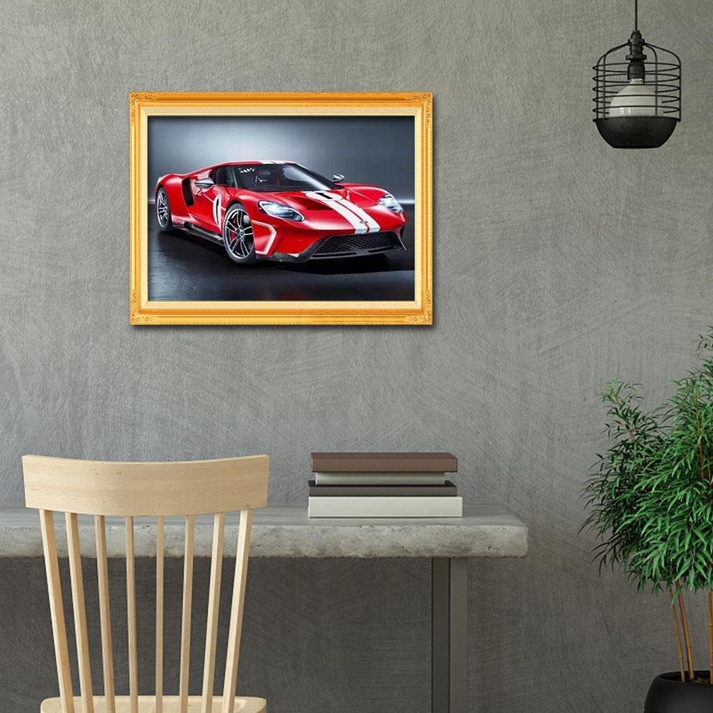 Diamond Painting - Full Round - Red Racing Car