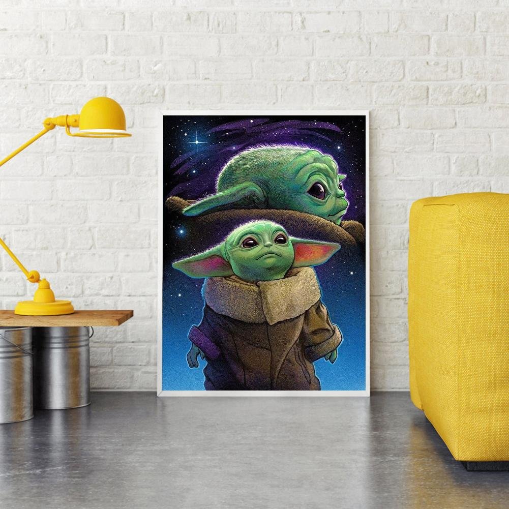 Diamond Painting - Full Round - Yoda B