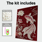 DIY Pearl Painting With Frame - Handmade Self-Adhesive Pearls - Lotus Fish (30*40cm)