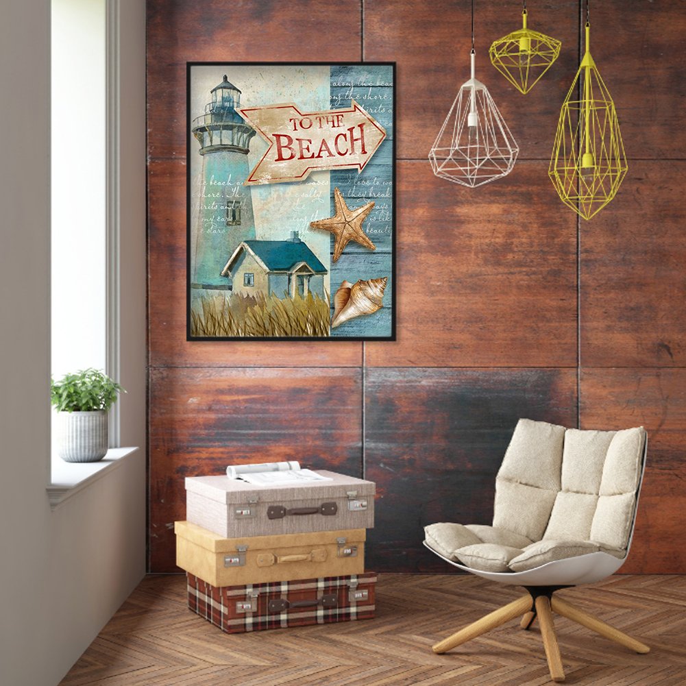 Diamond Painting - Full Round - To The Beach A