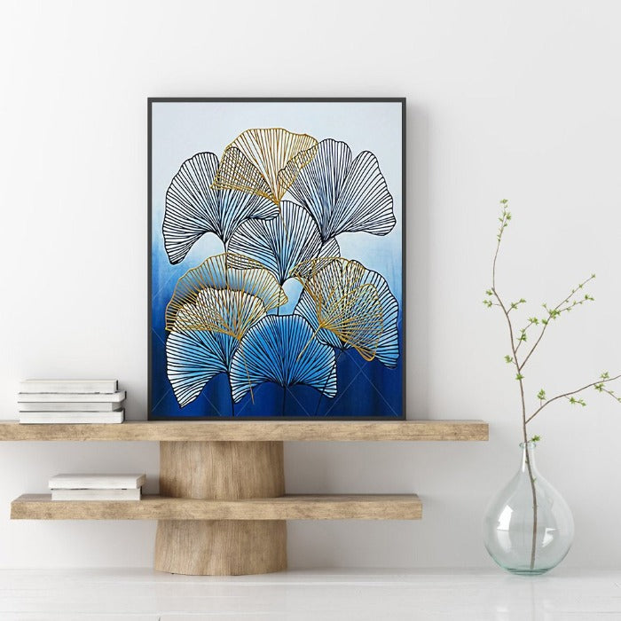 Ginkgo Biloba 40x50cm Oil Paint By Numbers Picture DIY Painting M412