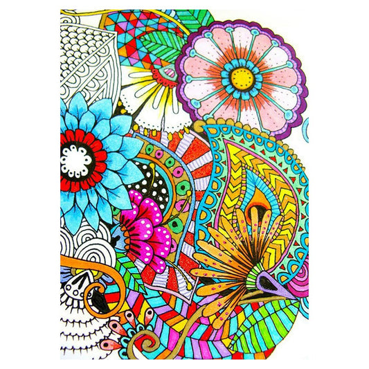 11ct Stamped Cross Stitch Flowers(40*50cm)