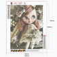 5D DIY Diamond Painting Kit - Full Round - Cute Girl Doll