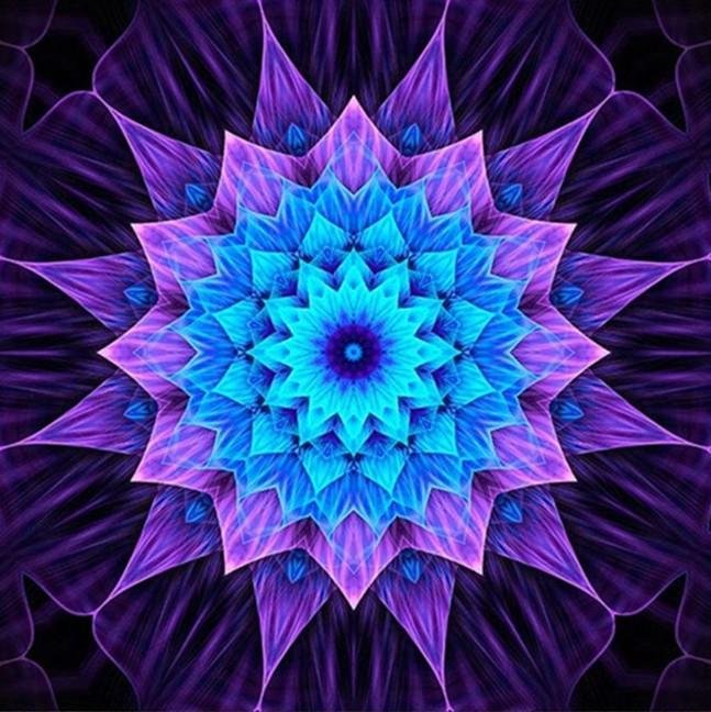 Diamond Painting - Partial Round - Mandala Flower
