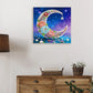 DIY Pearl Painting With Frame - Handmade Self-Adhesive Pearls - Moon (25*25cm)
