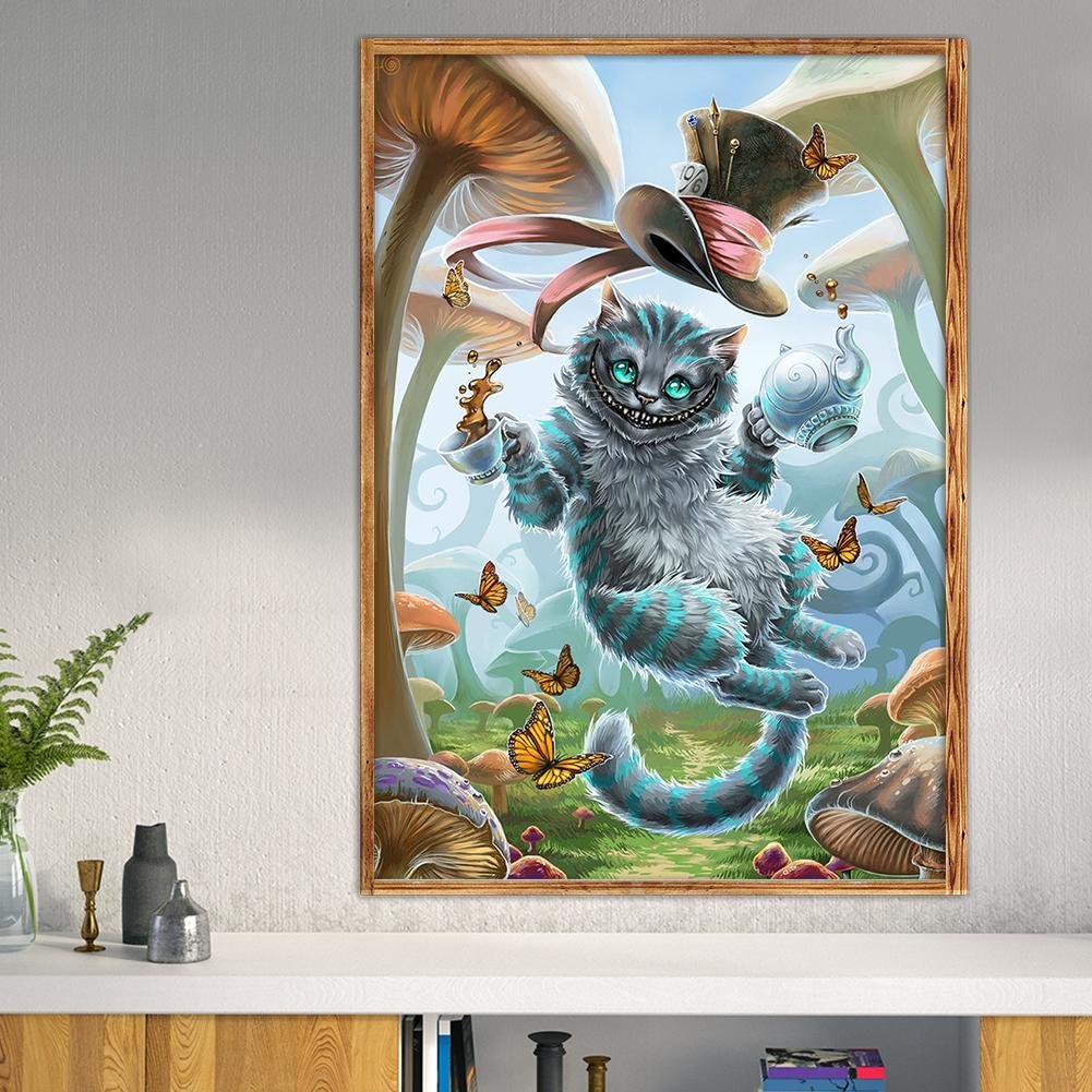 Diamond Painting - Full Round - Naughty Cat