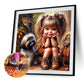Diamond Painting - Full Round / Square - Little Girl and Dog