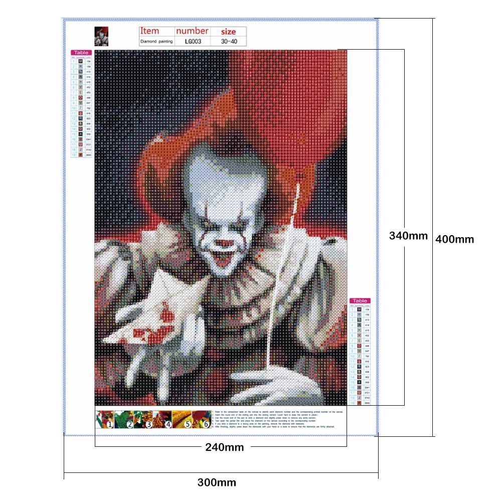 Diamond Painting - Full Round - Clown B